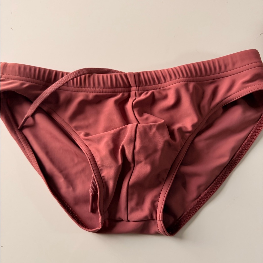 Men's Swim Briefs in Dusty Rose
